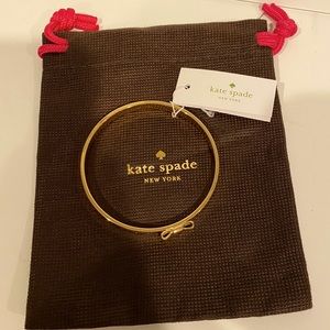 Kate Spade “Take a Bow” Gold Bangle